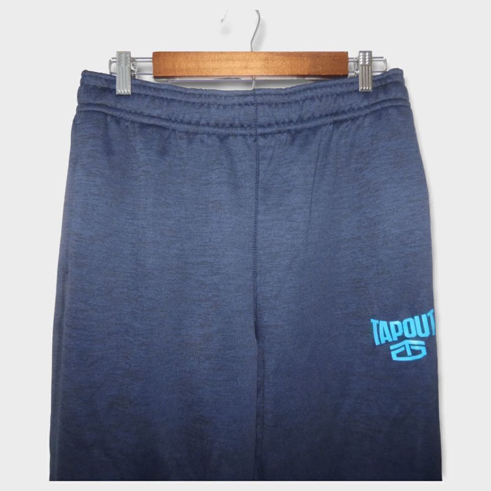Tapout Men's Dark Blue Athletic Drawstring Zip Ankle Sweatpants Size M - Picture 4 of 8